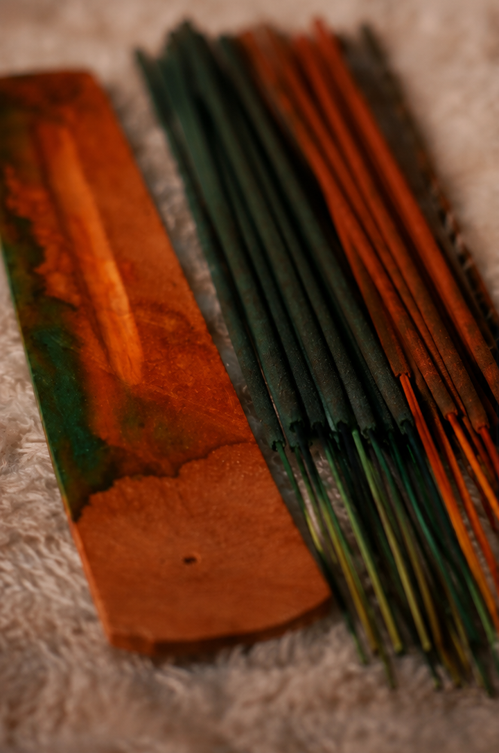 Variety of Incense sticks with holder